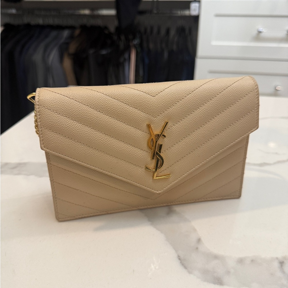 Yves Saint Laurent Cassandra wallet on chain